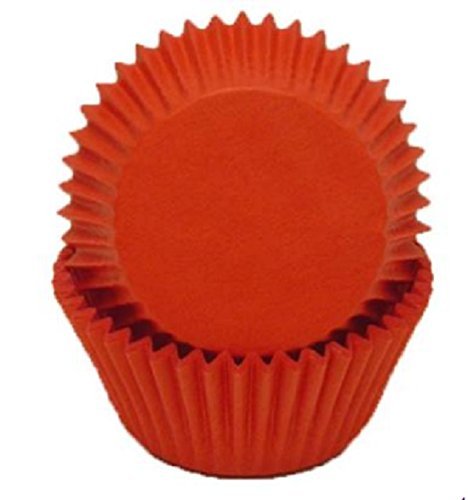 Oasis Supply 100 Count Oasis Supply Sized Baking Cups, Solid Standard, Red