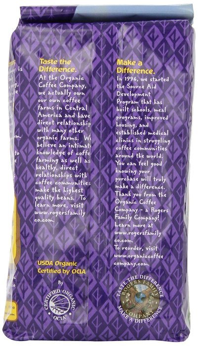 The Organic Coffee Co. Whole Bean, Chocolate Almond, 12 Ounce N2