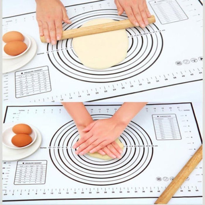Bakeware 60x40cm Platinum Silicone Dough Fondant Mat Glass Fiber Reinforced
