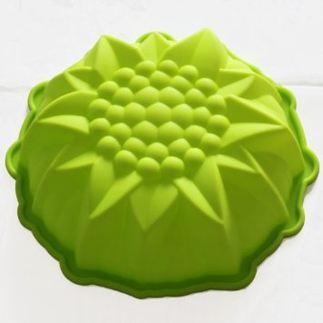Lvxuan 9inch Round Flower Cake Baking Silicone Mold Cake Decorating Dessert Pan