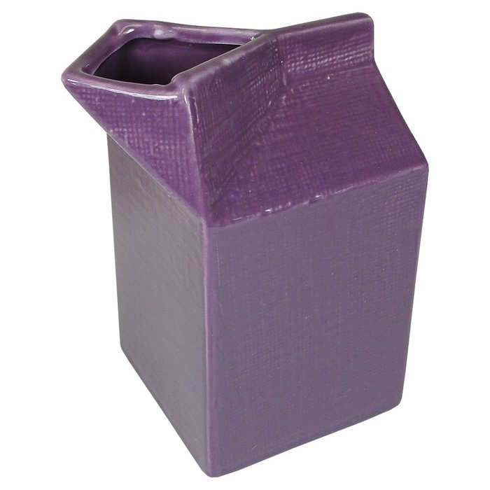 Purple - Colorful Ceramic Milk Carton Creamer