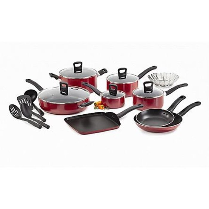 T-fal Banquet 18-Piece Non-Stick Cookware Set