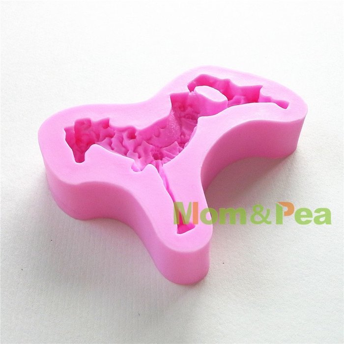 Mom&pea 0645 Horse Shaped Silicone Mould for Fondant Cake Sugar Paste Cake Decoration 3d Cake Toppers Mold 9.9... N4