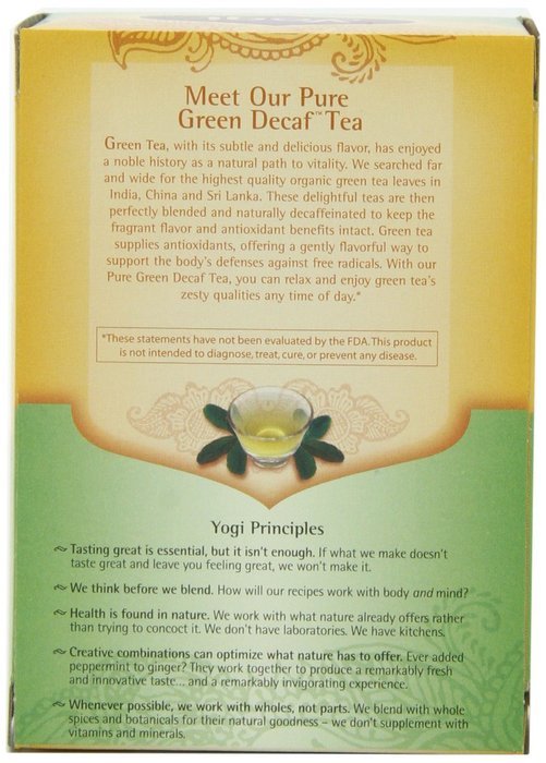 Yogi Blueberry Slim Life Green Tea, 16 Tea Bags (Pack of 6) N9