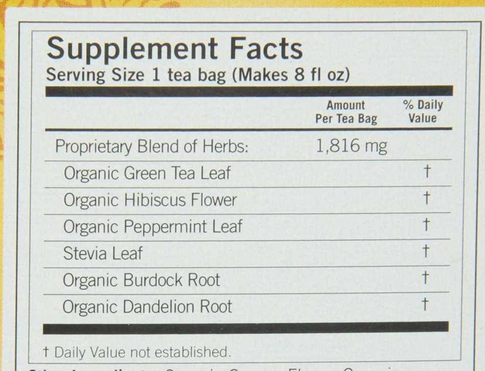 Yogi Blueberry Slim Life Green Tea, 16 Tea Bags (Pack of 6) N24