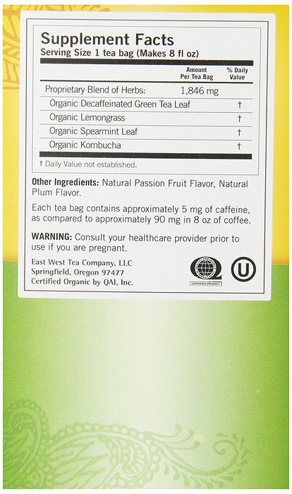 Yogi Blueberry Slim Life Green Tea, 16 Tea Bags (Pack of 6) N31