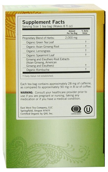 Yogi Blueberry Slim Life Green Tea, 16 Tea Bags (Pack of 6) N37