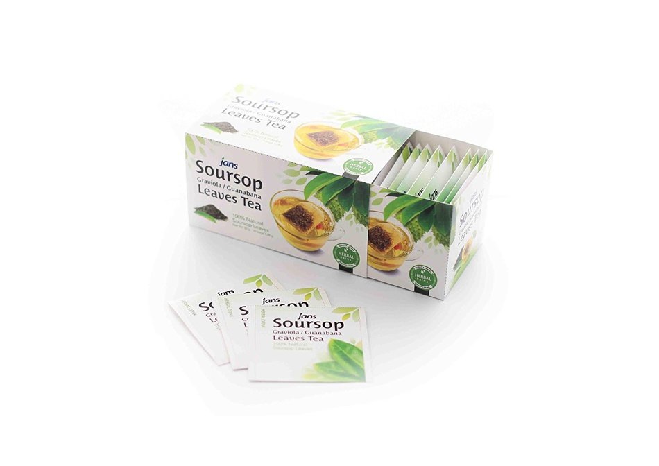 Jans 100% All Natural Soursop Graviola / Guanabana Leaves Tea (25 tea bags)