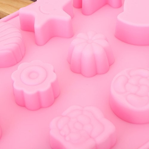 14 Shape Silicone Chocolate Mold Fondant Cake Mould N3