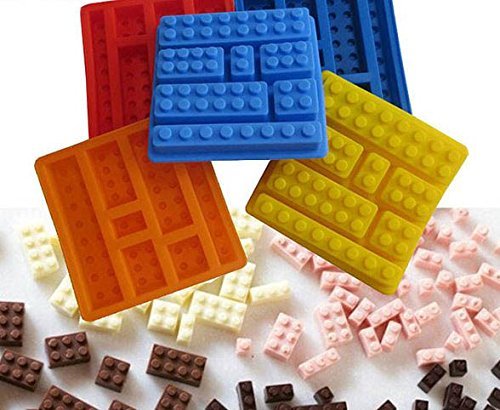 Square Toy Brick Shape Silicone Ice Cube & Robot Ice Tray Mould Cake Chocolate Mold Cake Bakeware Cake Tools
