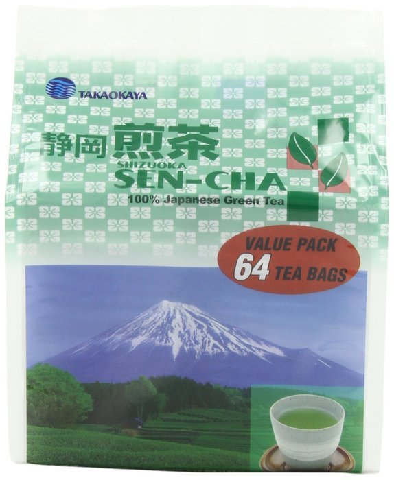 Takaokaya Tea T Green Sencha, TeaBags, 64 Count Unit N5