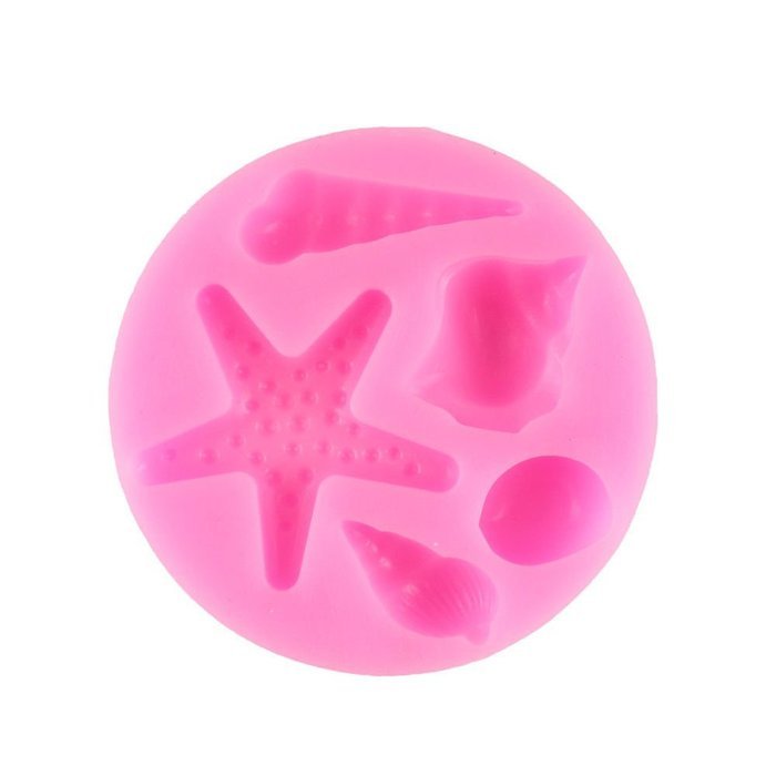 Lariy Silicone Starfish Shell Trays Chocolate Mold Cake Fondant Decorating Tools N3
