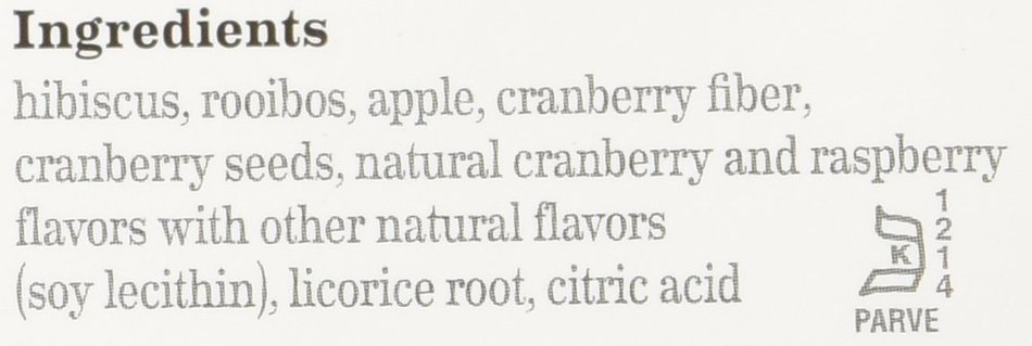 BIGELOW TEA HERB CRNBRRY HIBISCUS, 20 BG N3