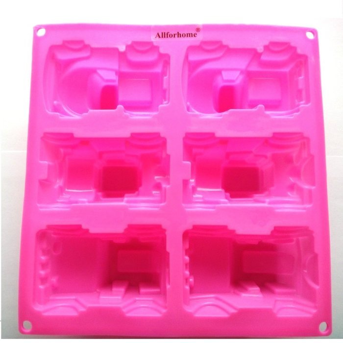 Allforhome(TM) 6 Truck Jeep Car Shape Handmade Soap Molds Silicone Cake Baking Molds Cake Pan Muffin Cups Polymer... N3