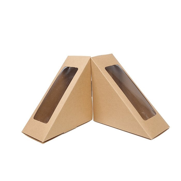 Medium Kraft Sandwich Box with Display (Set of 50)