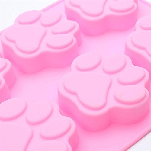 Best Promotion!!! Cat Paw Print Bakeware Silicone Mould Chocolate Cookie Candy Soap Resin Wax Mold Cake Decorating... N6
