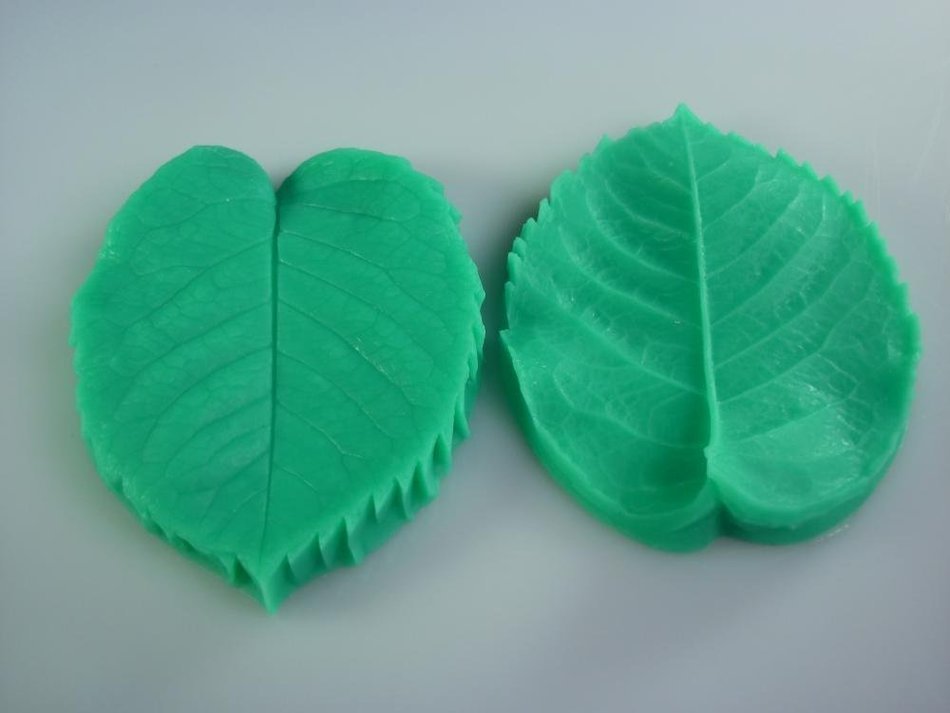 Big Leaf Shaped Press Silicone Mold Sugar Paste 3D Fondant Cake Decoration
