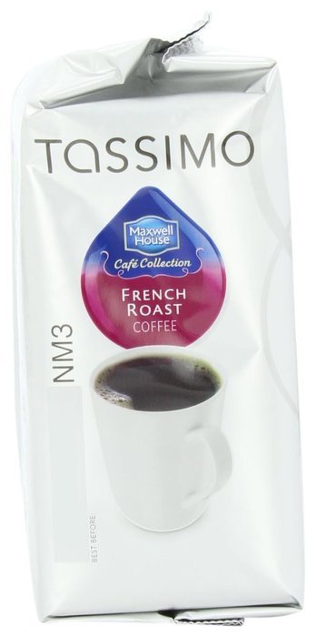 Maxwell House Cafe Collection French Roast, 16-Count T-Discs for Tassimo Brewers (Pack of 3) N4