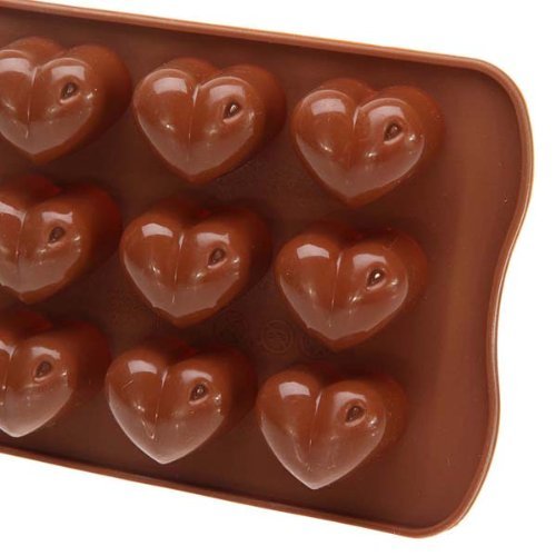 Ice Baking Silicone Mould Heart Chocolate Cake Cookie Jelly shopping N4
