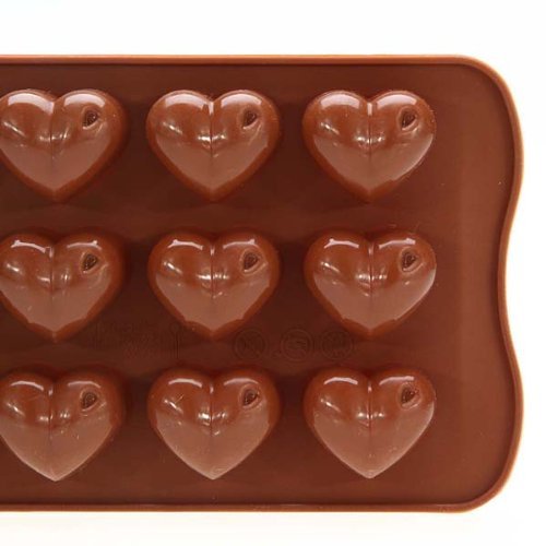 Ice Baking Silicone Mould Heart Chocolate Cake Cookie Jelly shopping N5