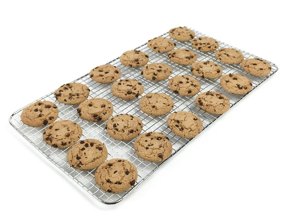 Goson Bakeware Cooling Baking Racks, 10in by 18in, Cross Wire Rack, Baking Pan Baking Sheet Friendly, Anti-Rust...