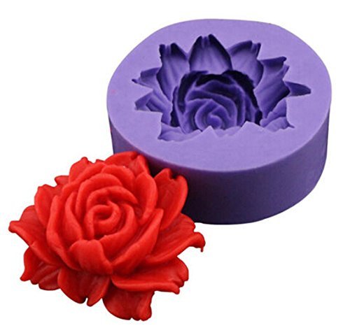 HSE 3D Rose Flower Fondant Cake Chocolate Sugarcraft Mold Cutter Silicone Tools DIY N2
