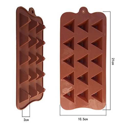 Dessert Decorators Muffin Pans Silicone Chocolate Mould Dimensional Triangular Pyramid Cake Mold