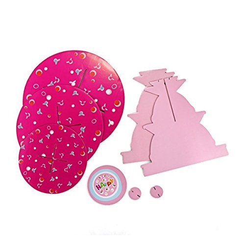 Gacube Birthday Party Wedding Decor 3 Tier Cupcake Cake Pink Paper Stand N4