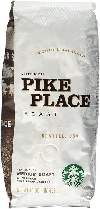 Starbucks Pike Place&reg; Roast Whole Bean Coffee (1lb)