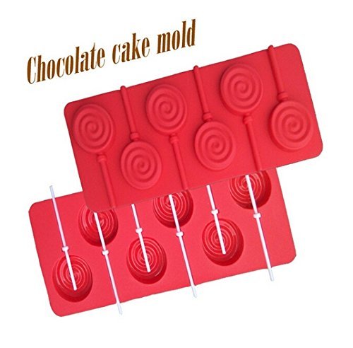 1pcs Food Grade Silicone Material, Round Stars Shape for Chocolate Lollipop Mold, Cake Tools, Cookie , Jelly,...