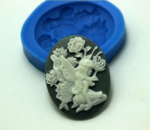 HSE 1Pcs flower angel silicone mold Cake decoration tool mini cake mould round silicone mold