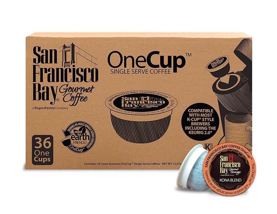 San Francisco Bay One Cup, Kona Blend, 80 Single Serve Coffees N3