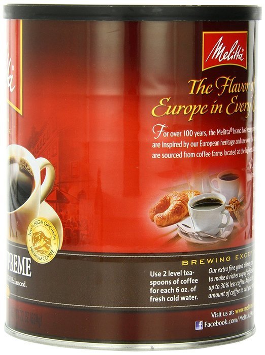 Melitta Coffee, Colombian Supreme Ground, Medium Roast, 22-Ounce
