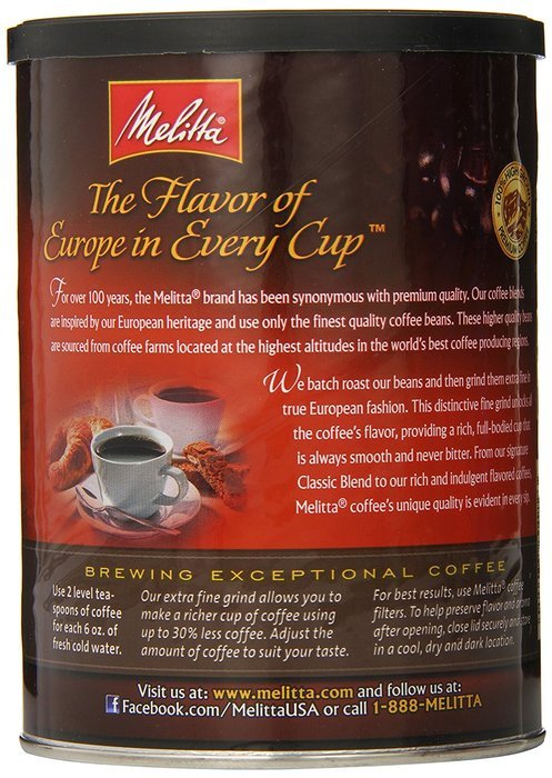 Melitta Coffee, Colombian Supreme Ground, Medium Roast, 22-Ounce N6