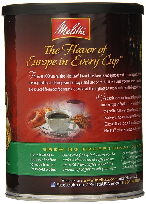 Melitta Coffee, Colombian Supreme Ground, Medium Roast, 22-Ounce N11