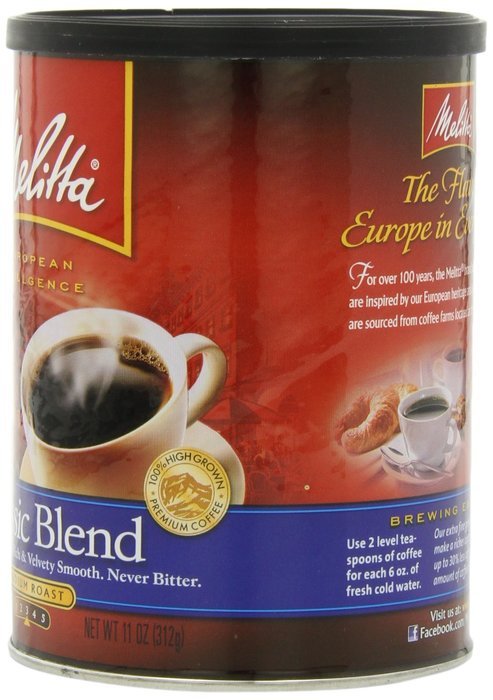 Melitta Coffee, Colombian Supreme Ground, Medium Roast, 22-Ounce N18