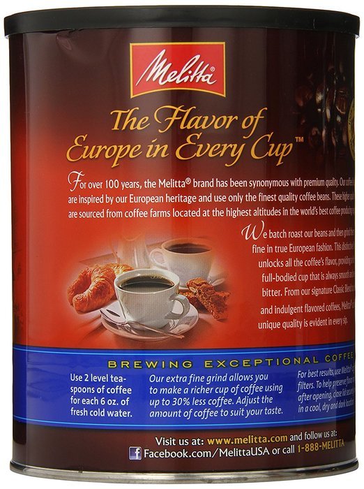 Melitta Coffee, Colombian Supreme Ground, Medium Roast, 22-Ounce N23