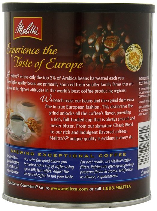 Melitta Coffee, Colombian Supreme Ground, Medium Roast, 22-Ounce N25