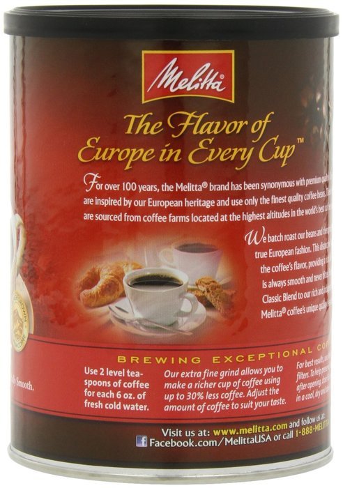 Melitta Coffee, Colombian Supreme Ground, Medium Roast, 22-Ounce N30