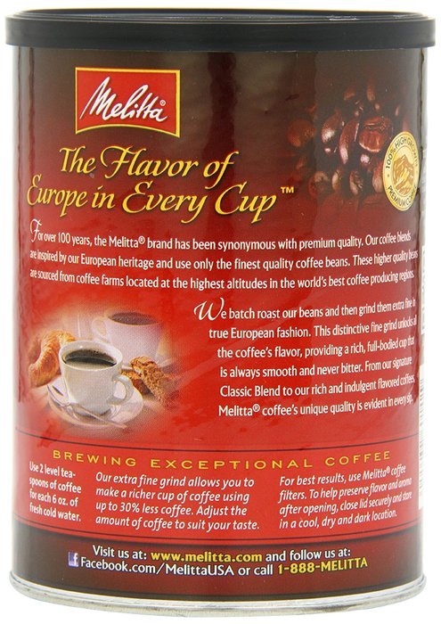 Melitta Coffee, Colombian Supreme Ground, Medium Roast, 22-Ounce N36