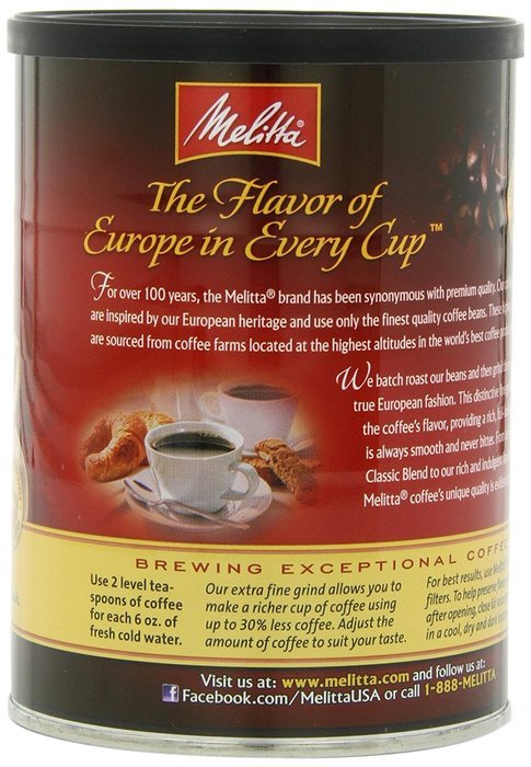 Melitta Coffee, Colombian Supreme Ground, Medium Roast, 22-Ounce N38