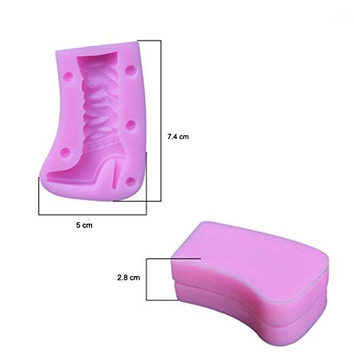 "3D Boots Silicone Fondant Mold Chocolate Polymer Clay Mould" shopping N2
