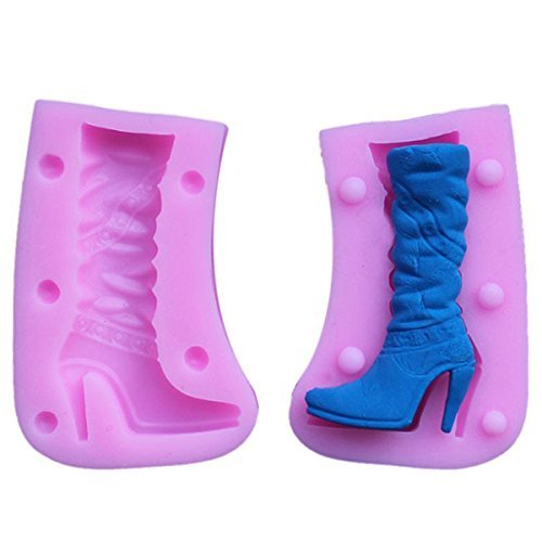 "3D Boots Silicone Fondant Mold Chocolate Polymer Clay Mould" shopping N3