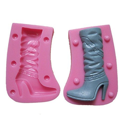 "3D Boots Silicone Fondant Mold Chocolate Polymer Clay Mould" shopping N4
