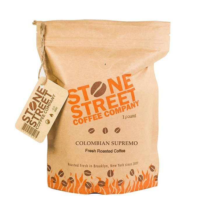 100% COLOMBIAN SUPREMO Whole Bean Coffee | 1 Lb Bag | Light 'Breakast' Roast | 100% Premium Arabica | Mild, Bright...