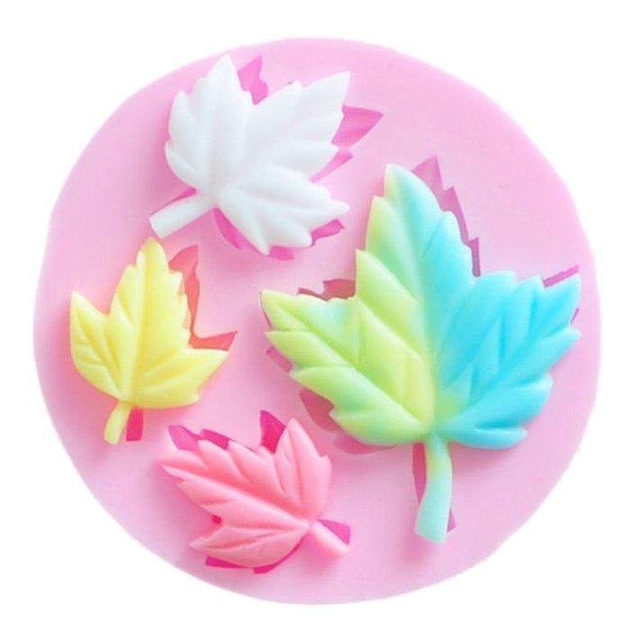 SHINA Maple Leaves Fondant Soap Sugar Craft Cake Cookie Decorating Silicone Mold 145