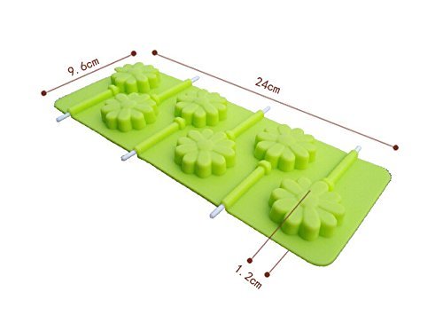 HSE Silicone Molds Flower Lollipop Cake Moulds Pudding Chocolate Model Soap Tools Bakeware Cookie Tools