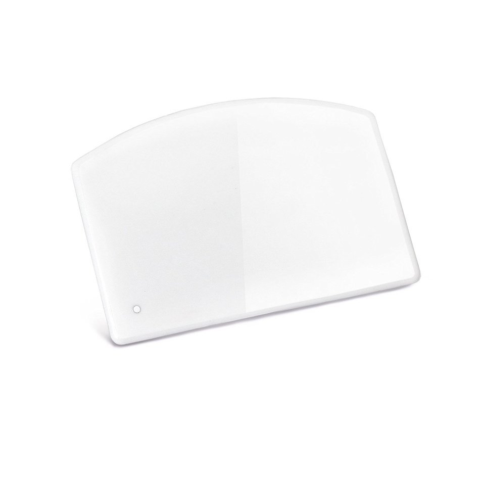New Star Foodservice 35483 Plastic Bowl and Dough Scraper 3.75" x 5.75", White N3