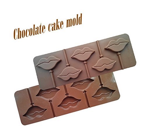 1pcs Food Grade Silicone Material, Lips Shape for Chocolate Lollipop Mold, Cake Tools, Cookie , Jelly, Ice Mold