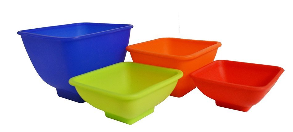Aroma Bakeware 4 Piece Silicone Measuring Pinch Bowl Set N2